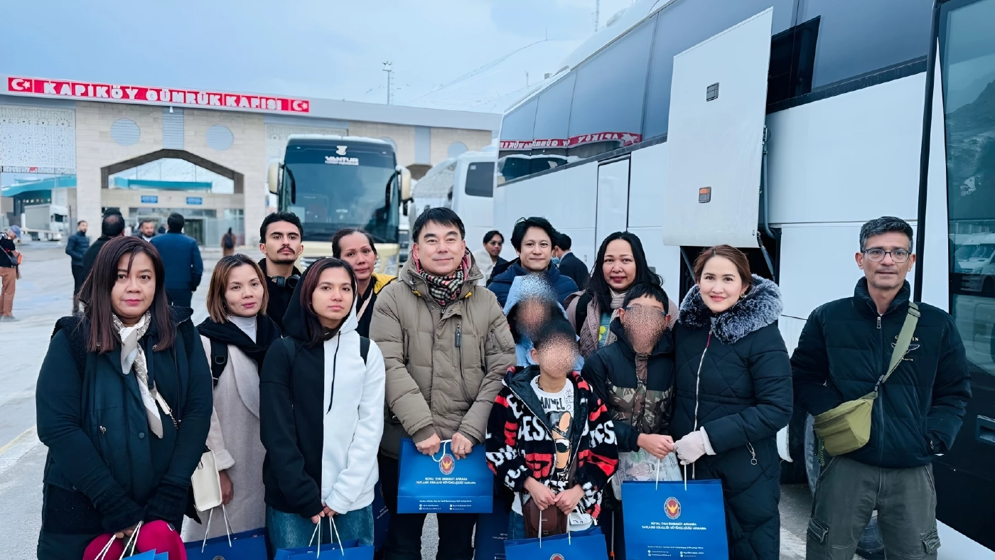 "คนไทย" ชุดแรกอพยพจาก "อิหร่าน" เดินทางถึง "ตุรกี" อย่างปลอดภัย