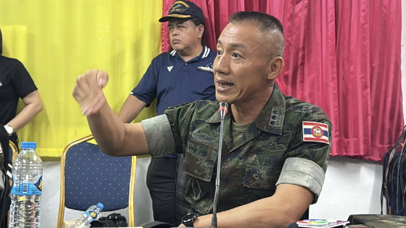  นาวาเอก ธรรมนูญ วรรณา ผู้บังคับหน่วยเฉพาะกิจนาวิกโยธินตราด