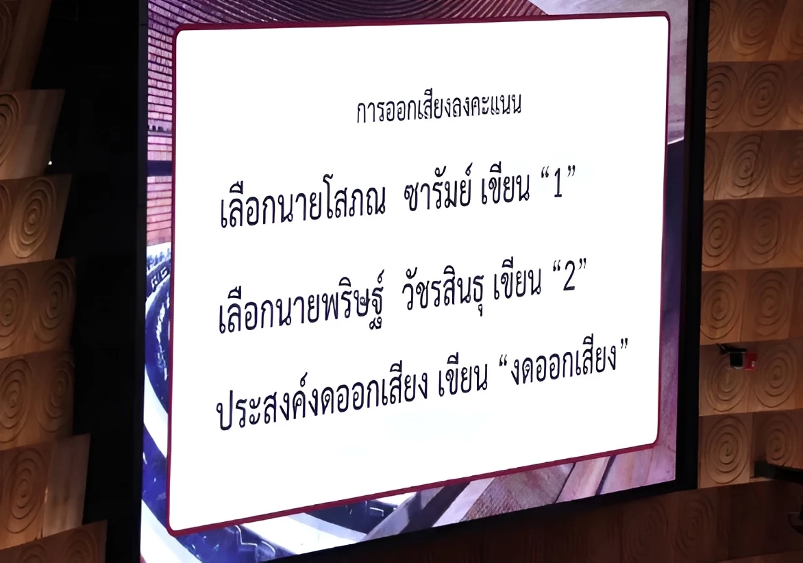 ด่วน! มติสภาฯไม่พลิก "โสภณ ซารัมย์" นอนมาผงาดนั่ง "ประธานสภาฯ"