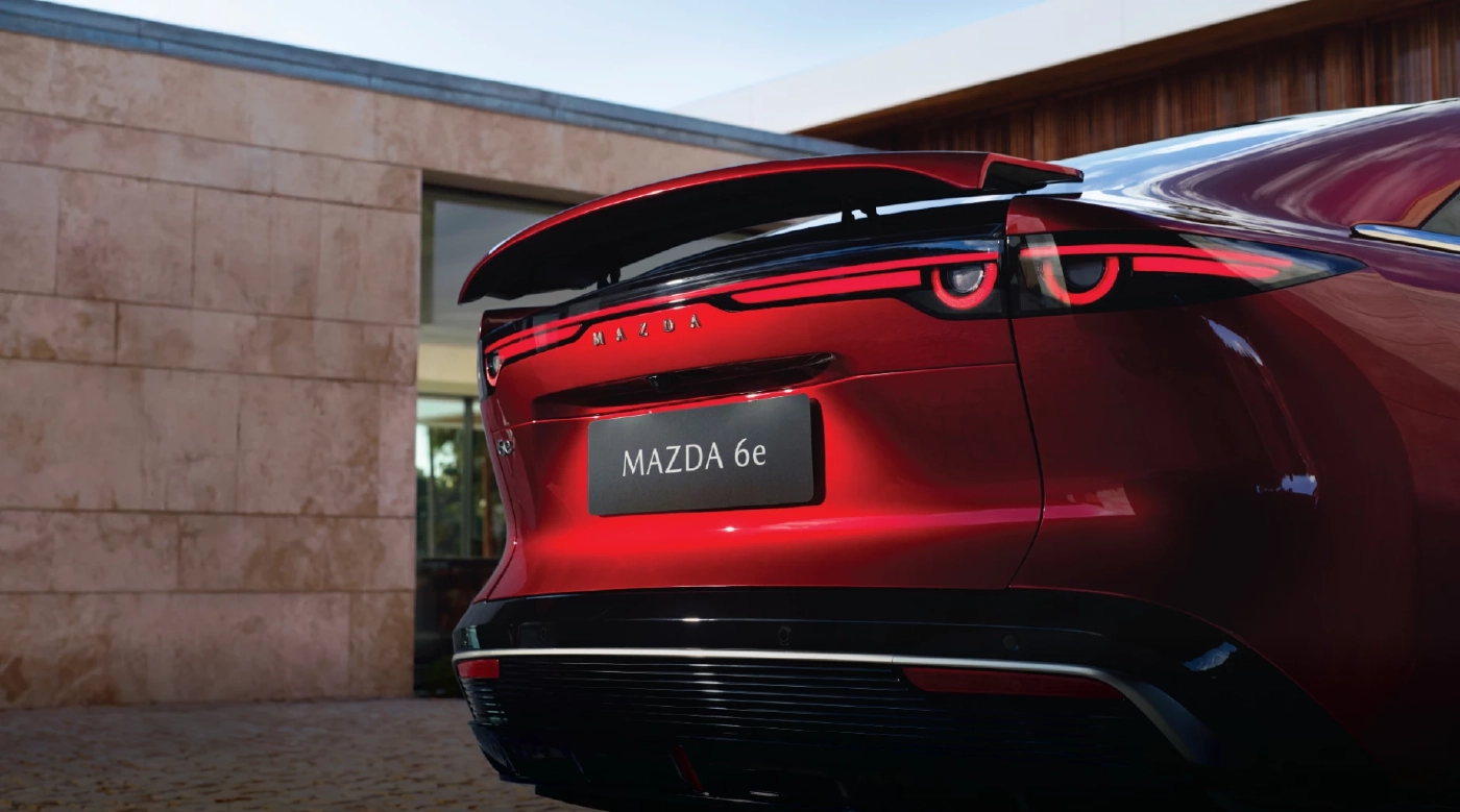 มาสด้าบุกตลาด EV ส่ง Mazda6e ดีไซน์ NeoFastback ท้าชนคู่แข่ง พร้อมโปรดูแลฟรี 8 ปี
