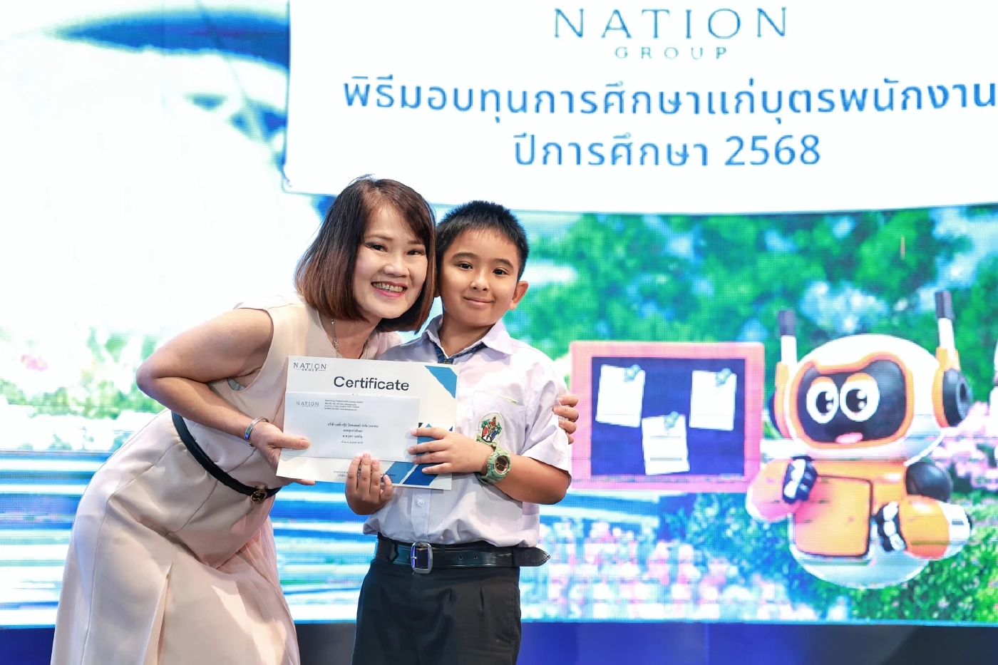 “เนชั่น กรุ๊ป” หนุนโอกาสทางการศึกษา มอบทุนบุตรพนักงานต่อเนื่องปีที่ 37