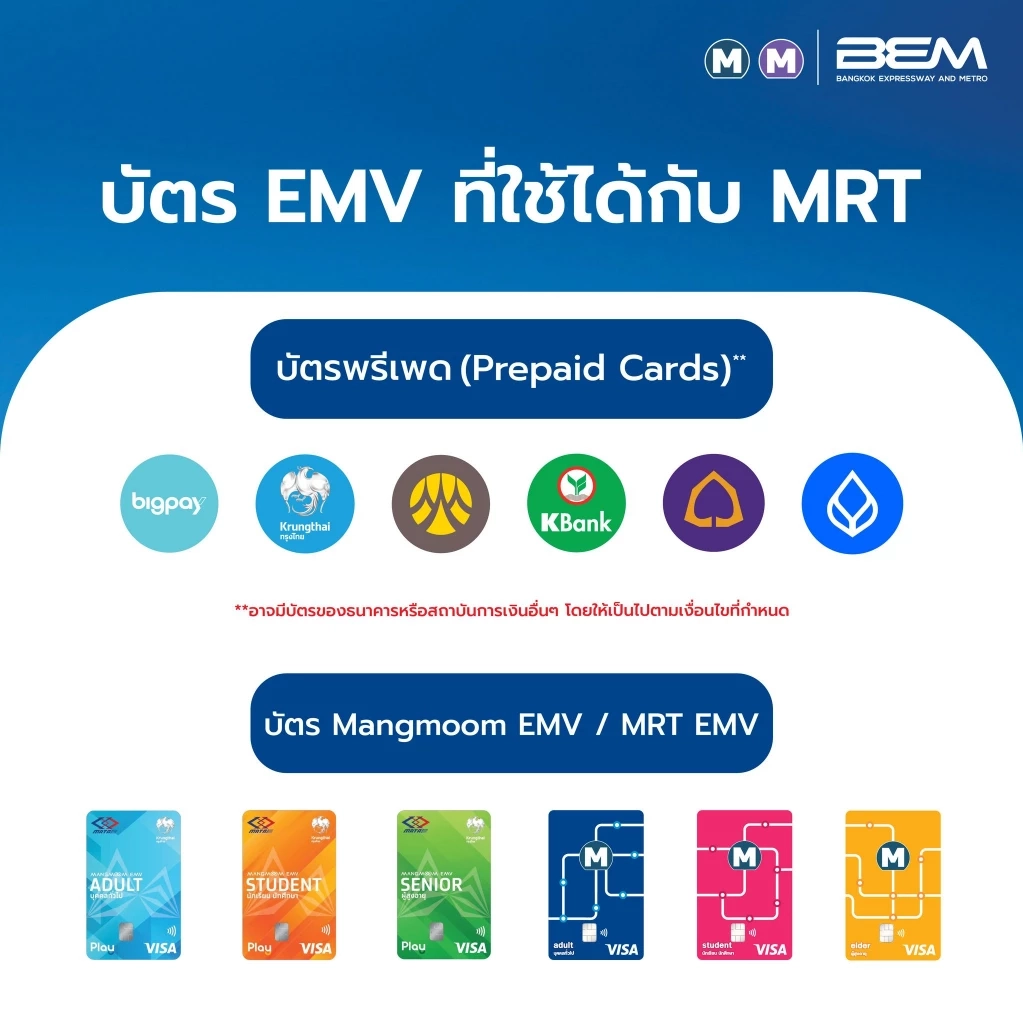 1 มิถุนายน 2569 ยกเลิกให้บริการบัตร MRT และ MRT Plus