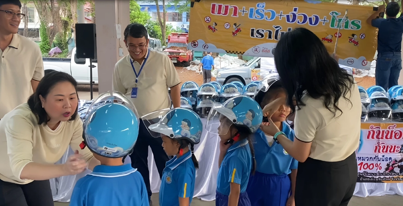 วิริยะประกันภัย ผนึก Mackcha ส่งมอบหมวกนิรภัย "Chalotte" ปั้นศูนย์เด็กเล็กเทศบาลเมืองสุเทพ ต้นแบบปลอดภัย 100%