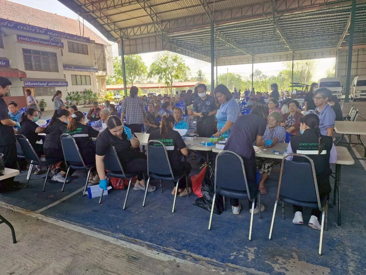 สคร 4 จังหวัดสระบุรี ร่วมกับ สธ จังหวัดอ่างทอง โรงพยาบาลโพธิ์ทอง จับมือค้นหาผู้ป่วยวัณโรค ไวรัสตับอักเสบบี และซี