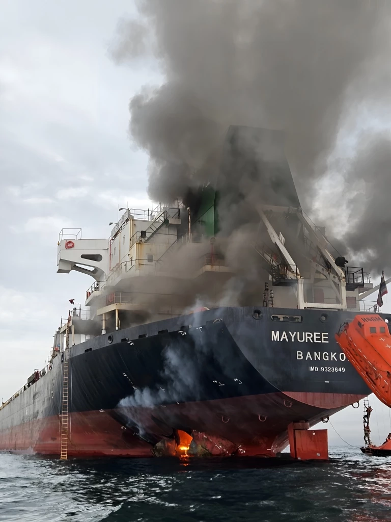 "ลูกเรือมยุรีนารี" โพสต์ "ไหนบอกว่าจะไม่ยิงเรือไทย" ขอโทษพาแม่กลับบ้านไม่ได้