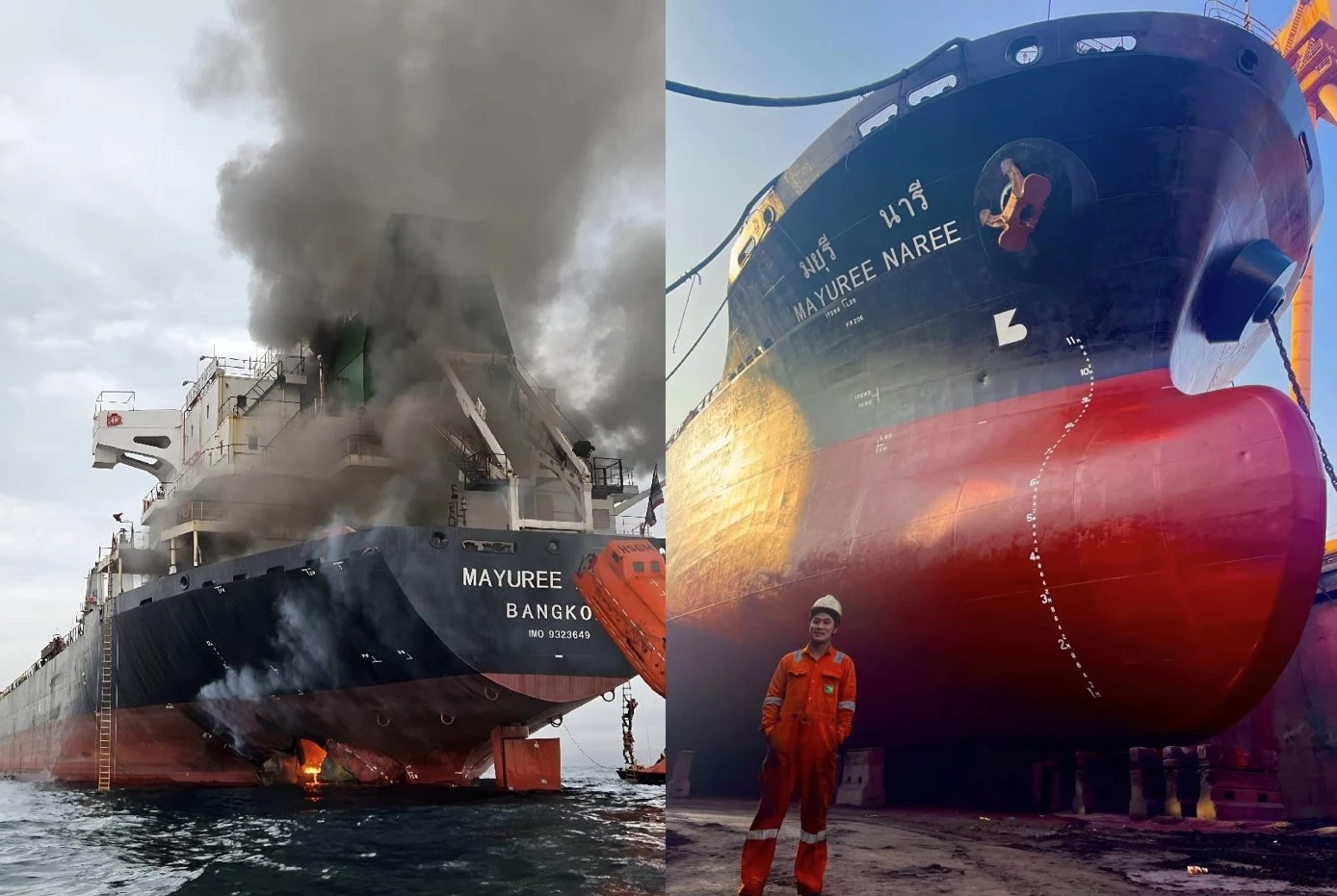 "ลูกเรือมยุรีนารี" โพสต์ "ไหนบอกว่าจะไม่ยิงเรือไทย" ขอโทษพาแม่กลับบ้านไม่ได้