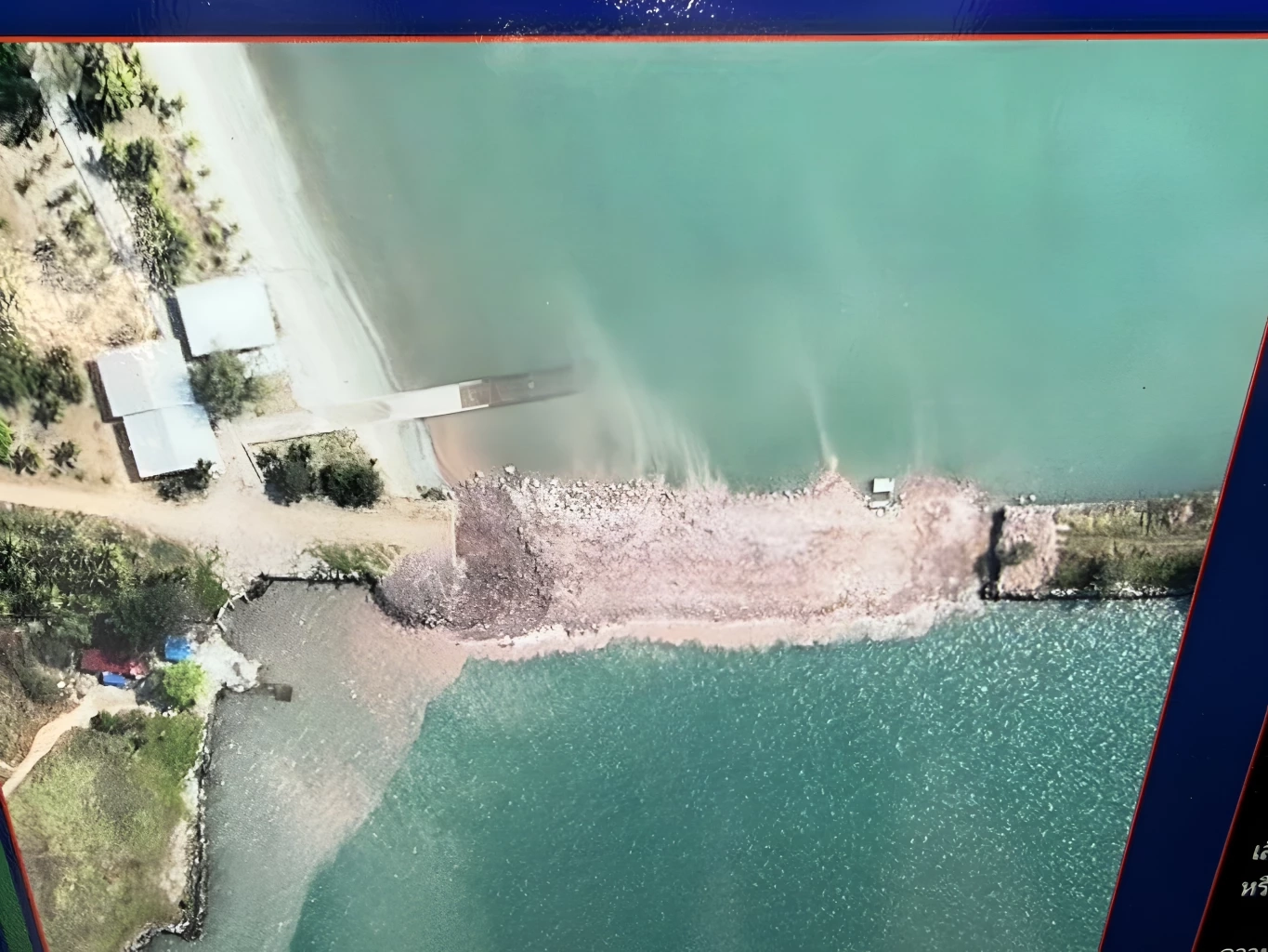 ทร. ลงพื้นที่ตราด จี้ "กัมพูชา" รื้อเขื่อนดักตะกอนเพิ่ม หลังพบทำไทยเสียดินแดนกว่า 3,000 ตร.ม.! รื้อแค่ 127 เมตร