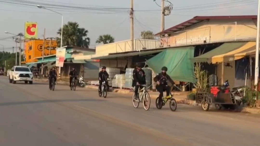 ทหารพรานชายแดนไทย-กัมพูชา จัดชุดลาดตระเวนจักรยาน ลดใช้น้ำมัน