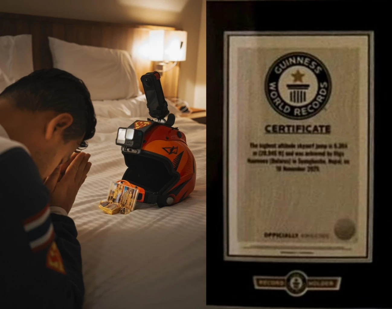 ซุปเปอร์ตุ้ม! ทุบสถิติโลกครั้งที่ 3 "Guinness" รับรองลงจอดจุดสูงสุดในโลกที่ชิลี