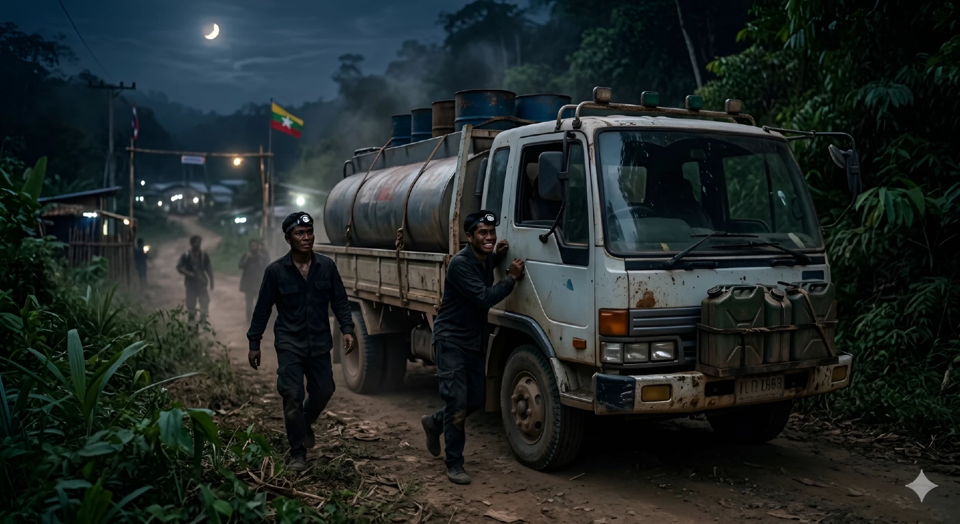 ไม่เข้าปั๊มแต่ไปชายแดน! สกัดรถขนน้ำมัน 200,000 ลิตร จ่อส่งออกเมียนมา เข้ม สกัด "ไอ้โม่ง" (มีคลิป)