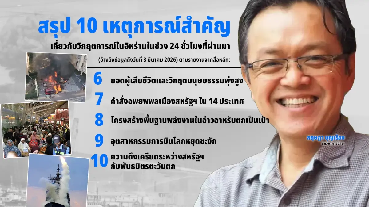 สรุป 10 เหตุการณ์เดือด "อิหร่าน" วันที่ 4 หลังสิ้นผู้นำสูงสุด