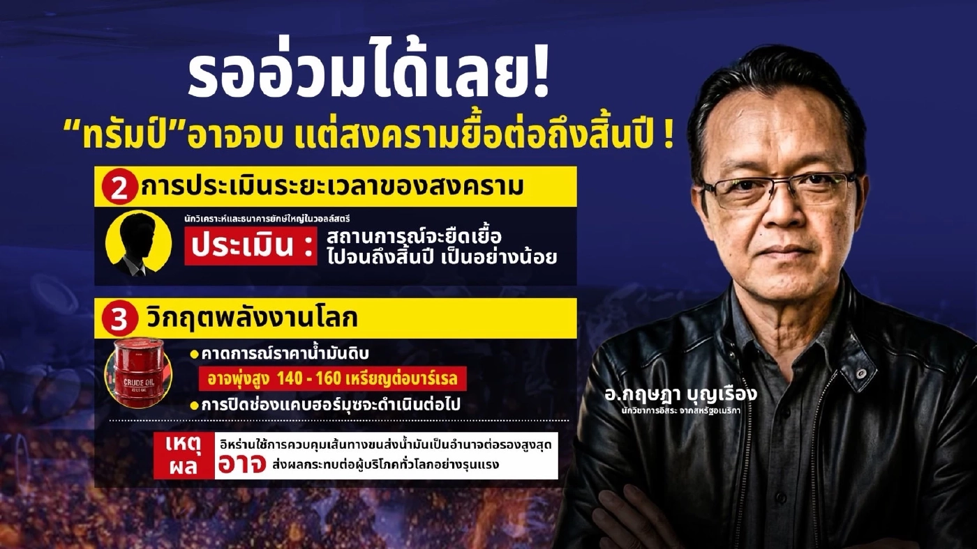 รออ่วมได้เลย! "ทรัมป์" อาจจบ แต่สงครามยื้อต่อถึงสิ้นปี!