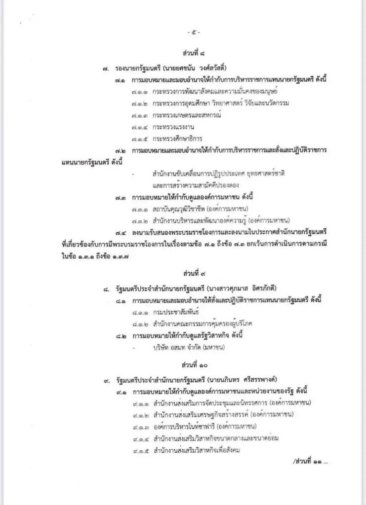แบ่งงานรองนายกฯ - รมต.ประจำฯ “ครูใหญ่เจ้าสำนัก” ไม่ธรรมดา!