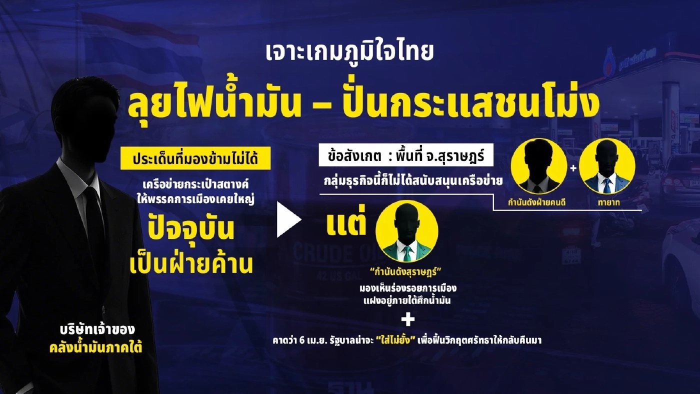 คลังน้ำมันภาคใต้ "แพะตัวใหญ่" หรือ "ไอ้โม่ง" ? ขรก.ปูดไร้สัญญาณ รู้มีโม่งตุนน้ำมัน แต่ทำอะไรไม่ได้