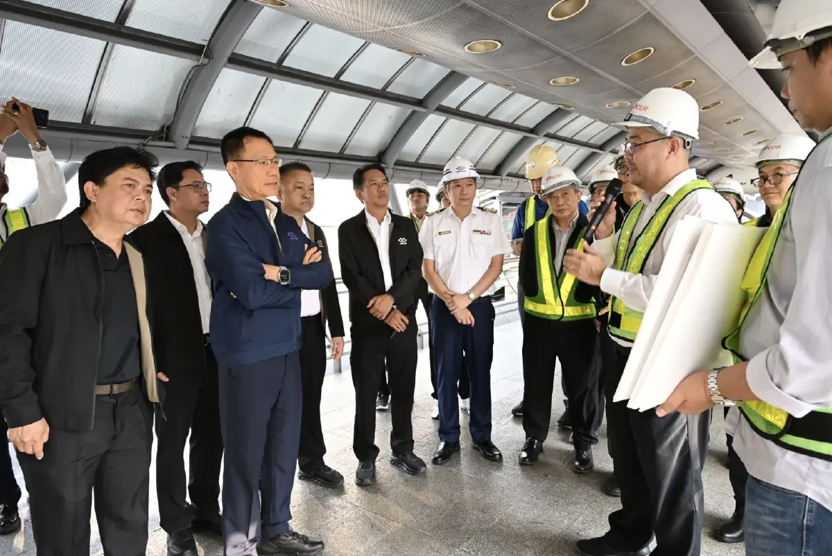 รฟม. ลงพื้นที่ตรวจความพร้อม ก่อนเริ่มปิดสะพานข้ามแยกประตูน้ำ สร้างรถไฟฟ้าสายสีส้มฯ