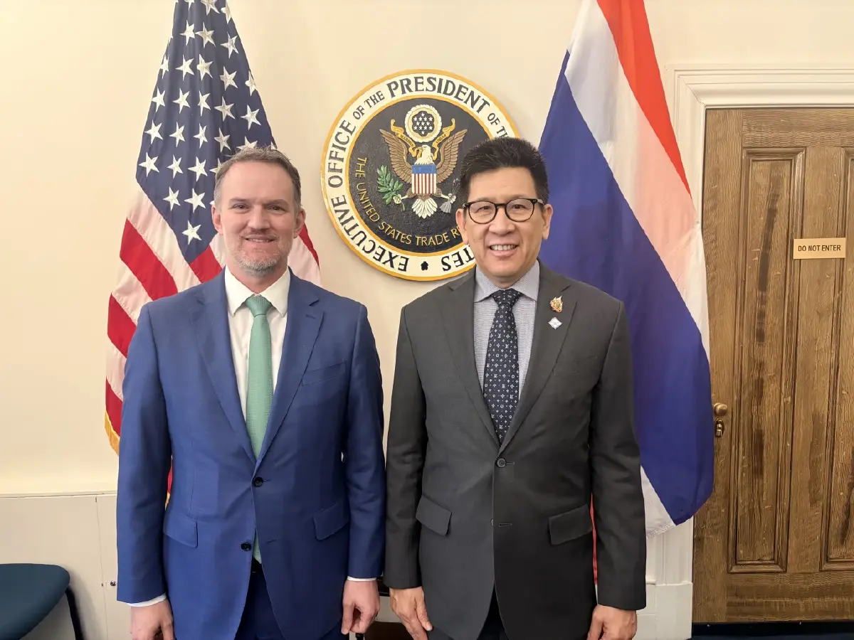 'เอกนิติ' หารือ USTR กระชับความสัมพันธ์เศรษฐกิจการค้า ไทย - สหรัฐฯ