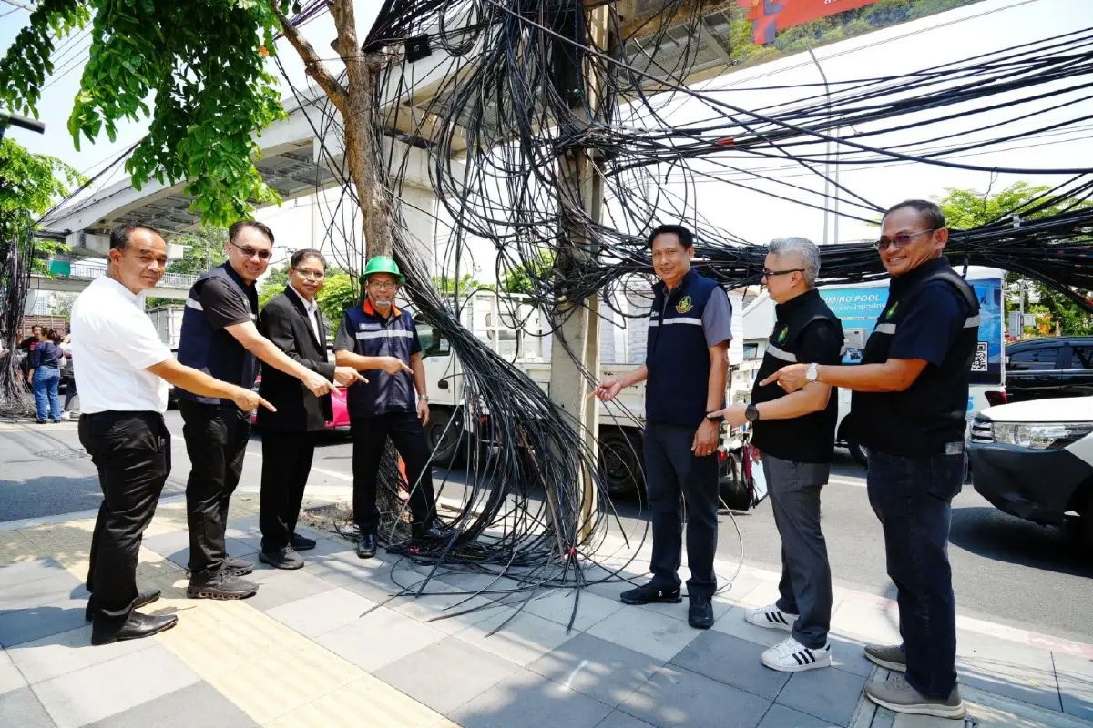 MEA พร้อมภาคีเครือข่าย เดินหน้ารื้อสายสื่อสารถนนลาดพร้าว ปูทางรองรับสายไฟฟ้าใต้ดิน ยกระดับความปลอดภัยอย่างยั่งยืน