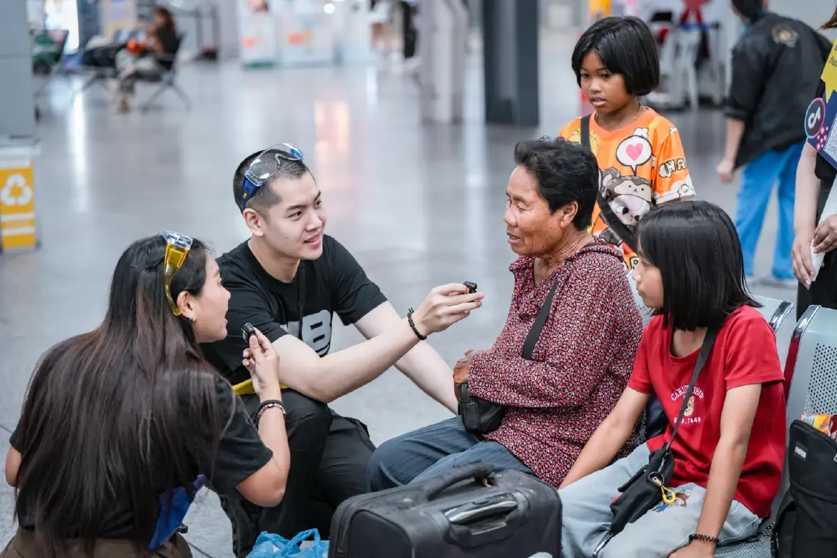 CIB ลุย "สถานีรถไฟกรุงเทพอภิวัฒน์" เตือนภัย "กลโกงออนไลน์มิจจี้ช่วงเทศกาล"