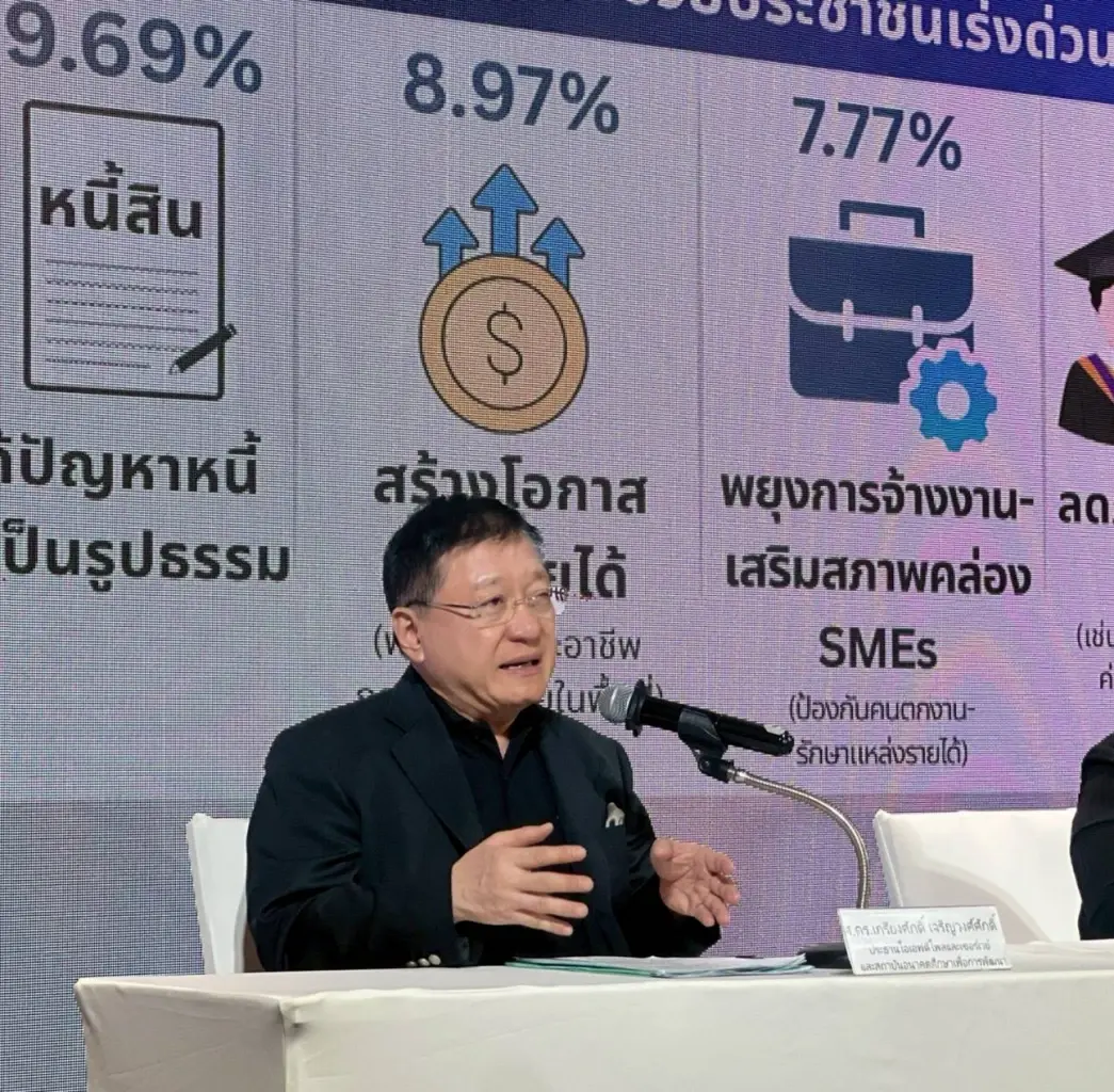  ศ.ดร.เกรียงศักดิ์ เจริญวงศ์ศักดิ์(ดร.แดน)ประธานสถาบันการสร้างชาติ ประธานสถาบันอนาคตศึกษาเพื่อการพัฒนา 