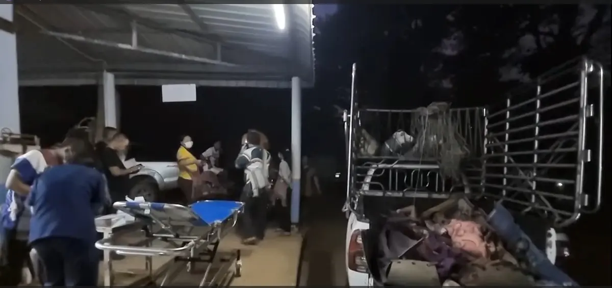 ด่วน! เครื่องบินรบเมียนมา ทิ้งระเบิดพลาดตกใส่ฝั่งไทย