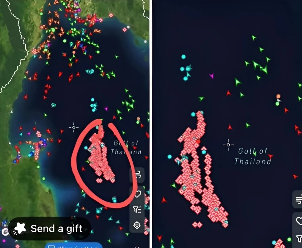 สยบดรามา! ศรชล. โต้เพจดัง แจงภาพ "เรือน้ำมัน" จอดรวมตัว ที่แท้คือ "แท่นผลิตพลังงาน"