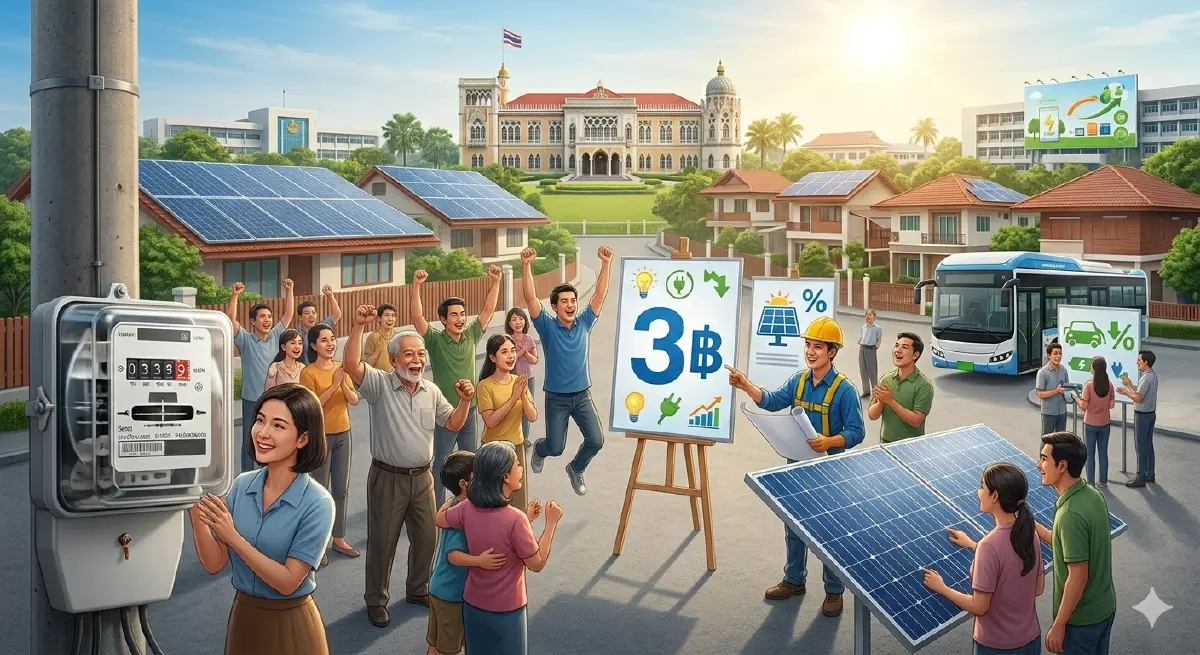 ด่วน! ครม. มีมติ "ลดค่าไฟ" 200 หน่วยแรกเหลือไม่เกิน 3 บาท เริ่มภายใน มิ.ย.69 บีบหน่วยงานรัฐประหยัดพลังงาน 20%