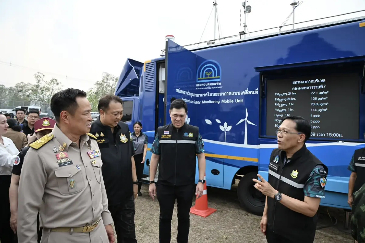 พร้อมลุย! "อนุทิน" ตรวจ "ฮ.ดับไฟป่า-รถวัดฝุ่น PM2.5 เคลื่อนที่"  คืนอากาศดีให้คนภาคเหนือ!