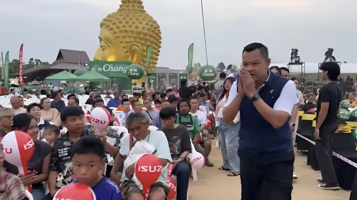 “ธนกร” ลงพื้นที่มหาสารคาม ชูผลงานรัฐ มั่นใจ “อนุทิน” แก้ ศก.ได้