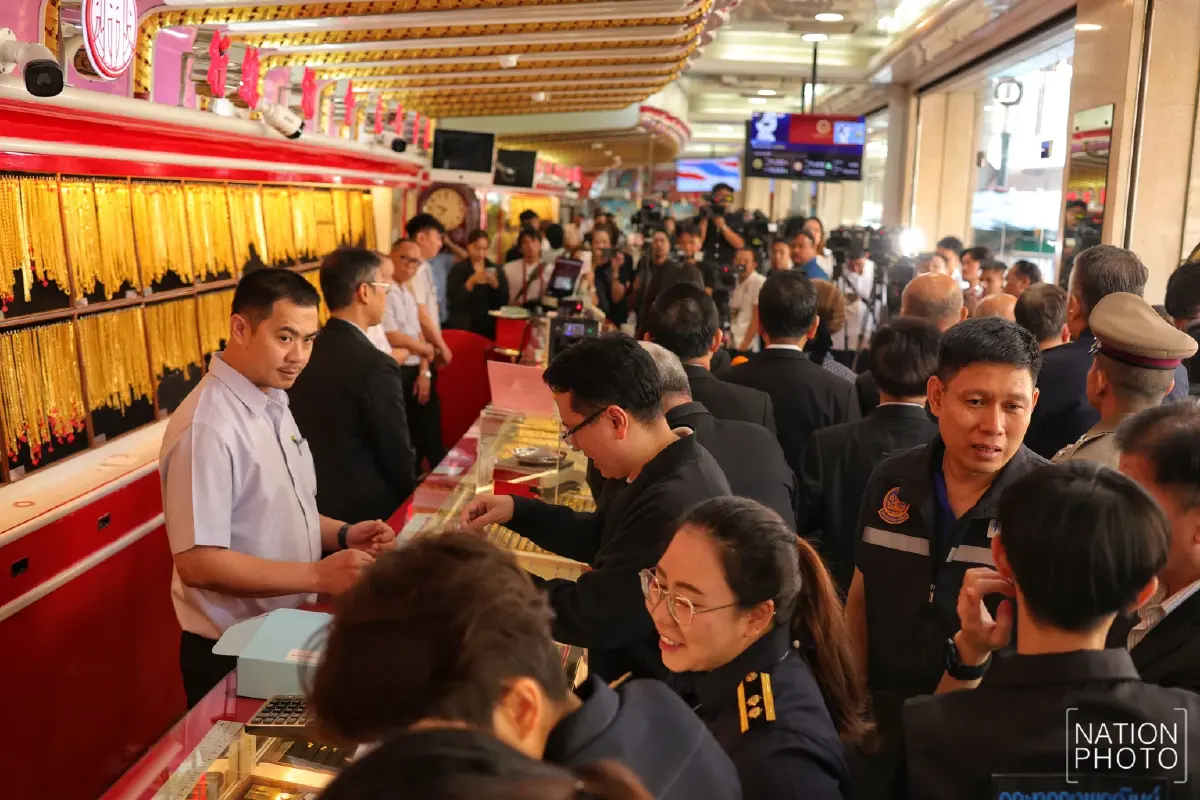 "ศุภมาส" นำทีม สคบ. ลุยตรวจทองเยาวราช! การันตีทองดี-มีมาตรฐาน สร้างความมั่นใจผู้บริโภค