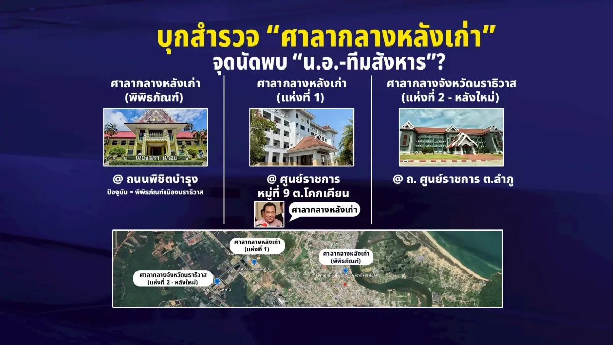 บุกสำรวจ “ศาลากลางนราฯหลังเก่า” จุดนัดพบ “น.อ. - ทีมสังหาร”?