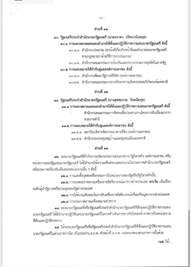 แบ่งงานรองนายกฯ - รมต.ประจำฯ “ครูใหญ่เจ้าสำนัก” ไม่ธรรมดา!