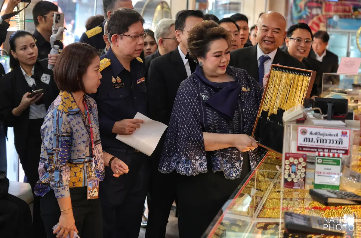 "ศุภมาส" นำทีม สคบ. ลุยตรวจทองเยาวราช! การันตีทองดี-มีมาตรฐาน สร้างความมั่นใจผู้บริโภค