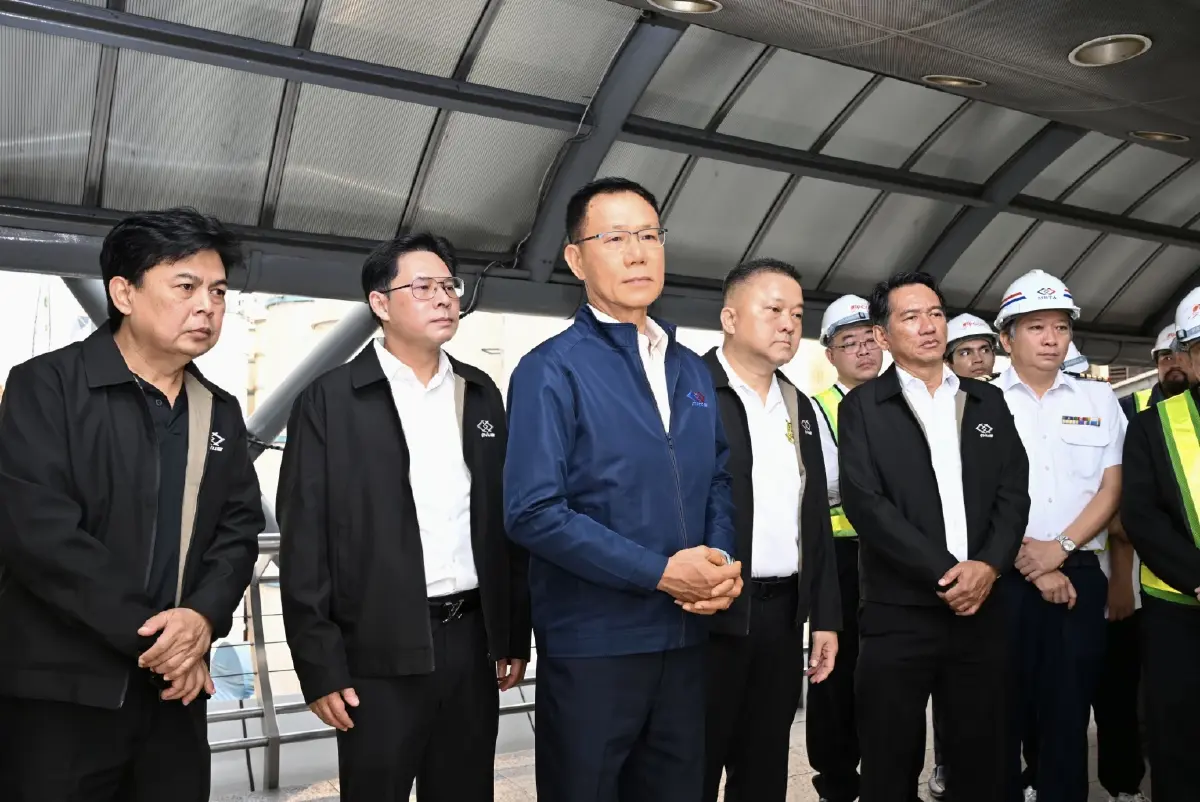 รฟม. ลงพื้นที่ตรวจความพร้อม ก่อนเริ่มปิดสะพานข้ามแยกประตูน้ำ สร้างรถไฟฟ้าสายสีส้มฯ