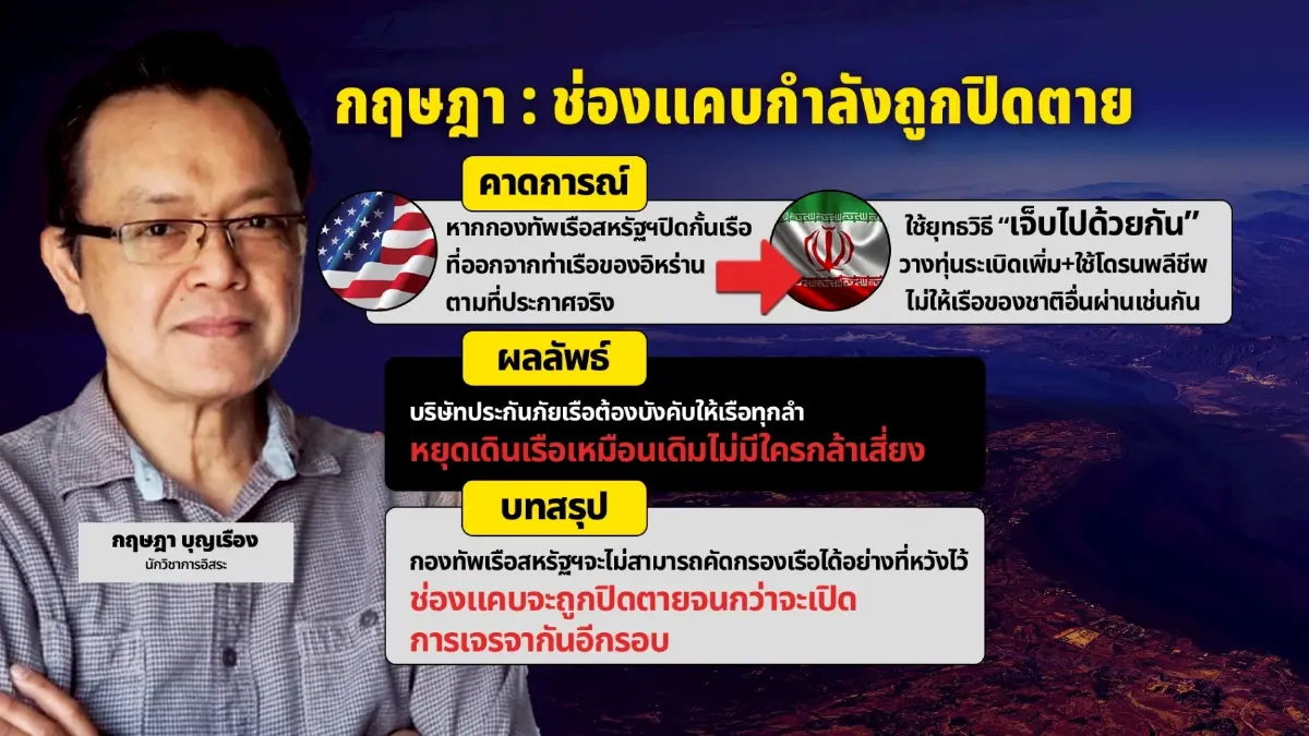 จับตา "ทรัมป์" เดินเกมเสี่ยง! ปิดล้อมช่องแคบฮอร์มุซ "ราคาน้ำมันพุ่งยาว 3 ปี" ส่อฉุดสหรัฐฯ ถดถอย