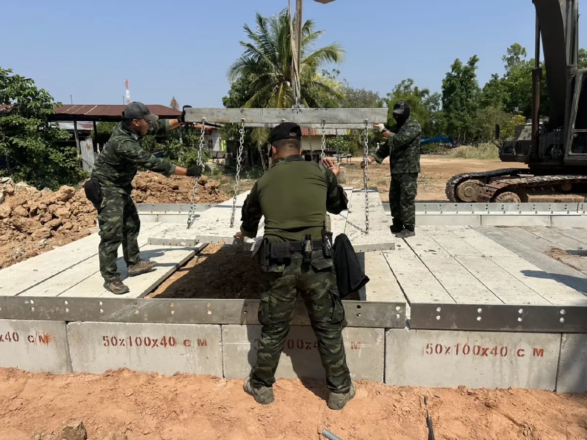 ประชาชนต้องปลอดภัย! ผบ.ทบ. สั่งเร่งสร้าง 182 หลุมหลบภัย เสริมมั่นคง "ชายแดนไทย-กัมพูชา"