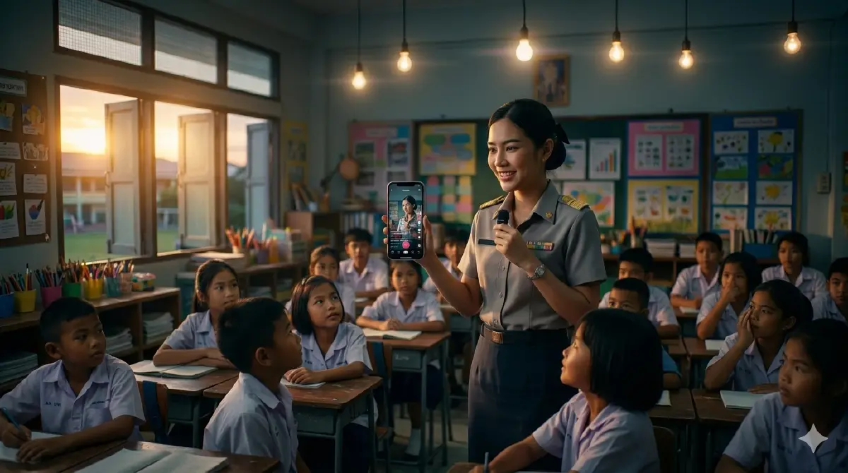 ภาพประกอบเนื้อหาที่สร้างจาก AI