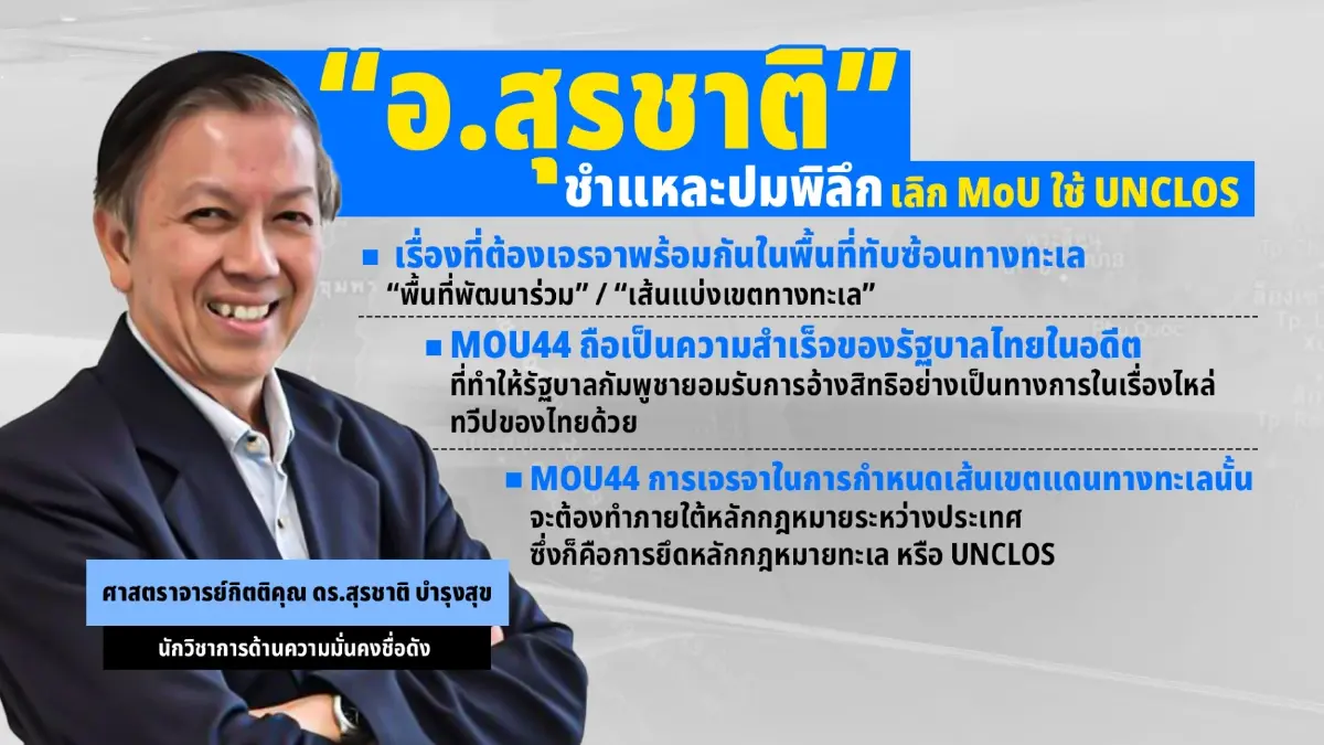 วิเคราะห์ผลกระทบยกเลิก MOU 44 รัฐบาลอนุทินเดิมพันเขตแดนไทย