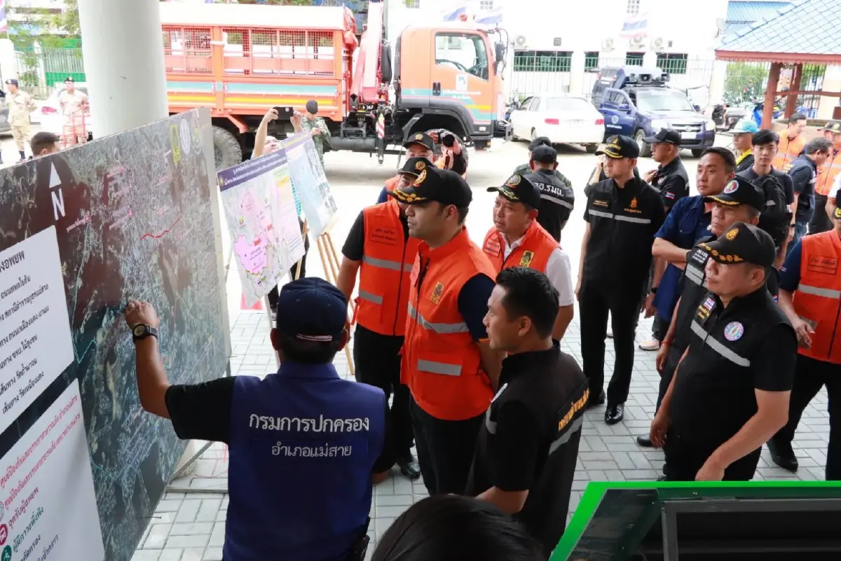 มท.3 ติดตามการรับมืออุทกภัยเชียงรายรับมือความเสี่ยง