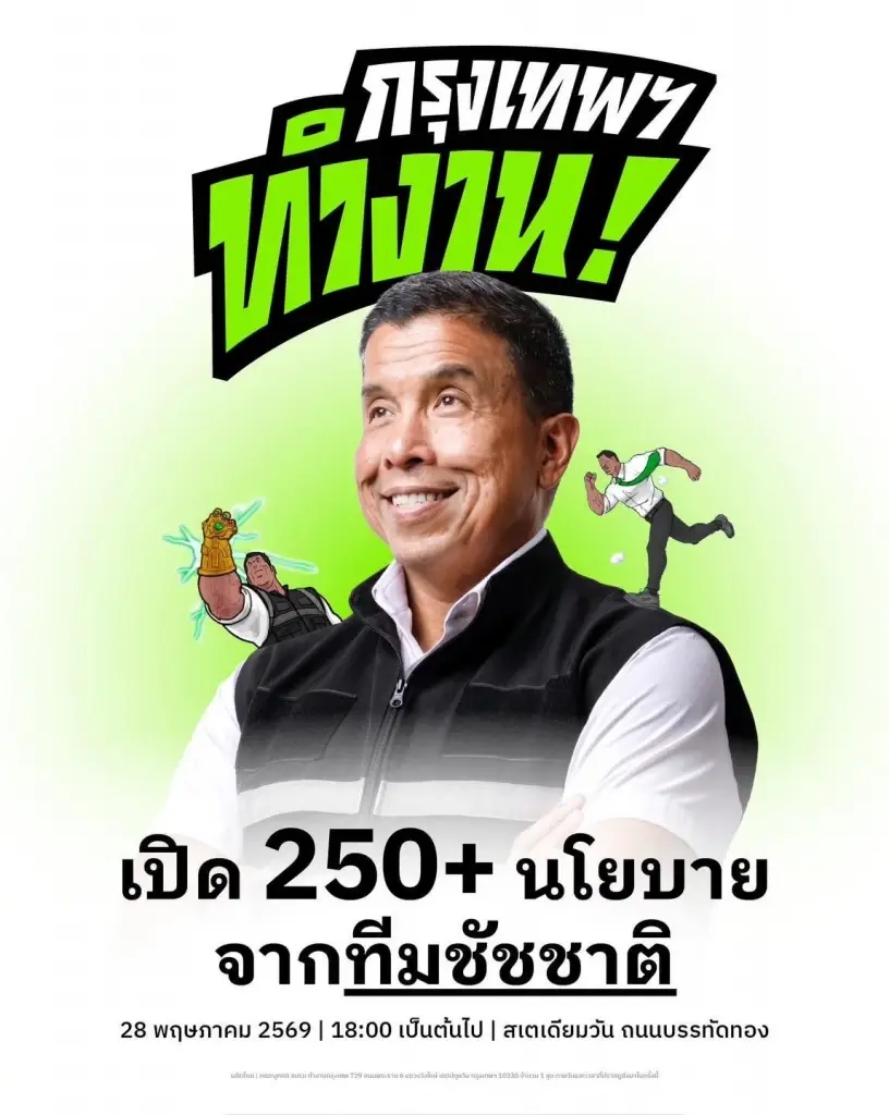 "ชัชชาติ" ประกาศพร้อมชิงผู้ว่าฯ กทม. 100% เตรียมแถลง 250 นโยบายพรุ่งนี้