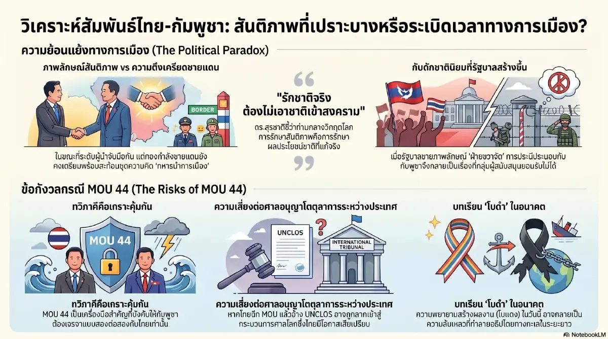 เลิก MOU ไทยเสียรู้อีกหรือไม่? วิพากษ์ “ช็อตประวัติศาสตร์” นายกฯอนุทิน จับมือ “ฮุน มาเนต”