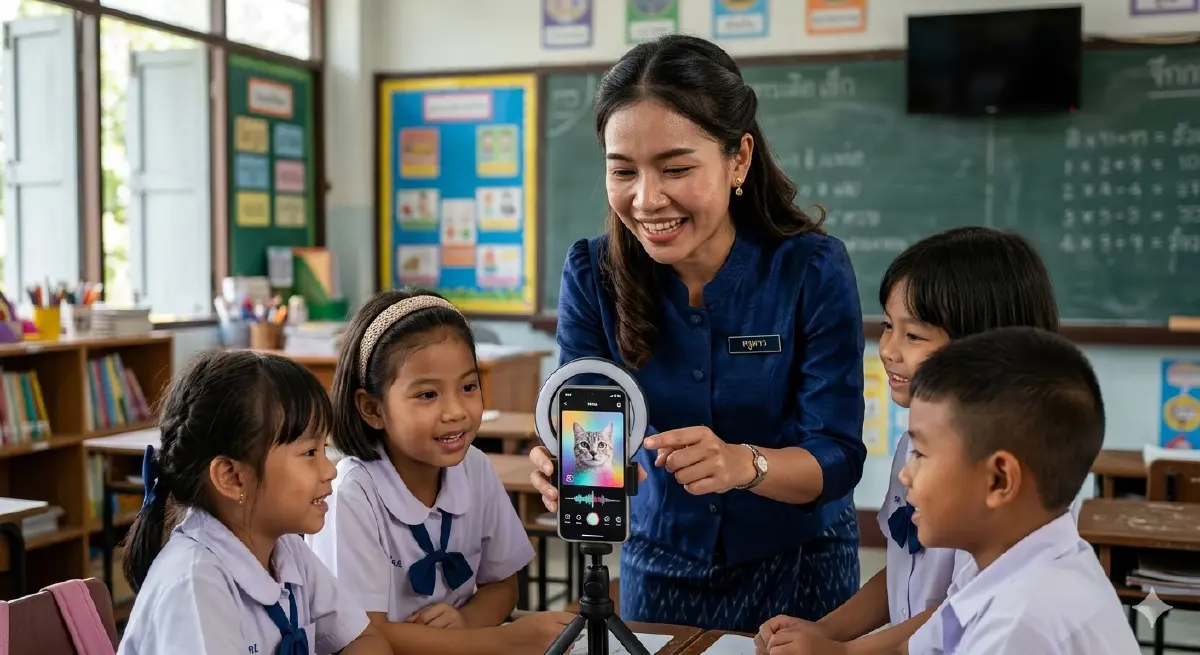 ภาพประกอบเนื้อหาที่สร้างจาก AI