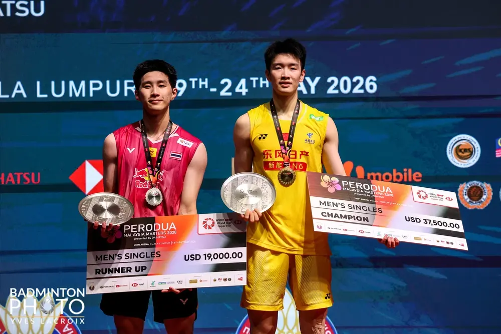 "เมย์ รัชนก" ผงาดแชมป์สมัย 3! ต้อนเฉินยู่เฟยกระจุย ศึกมาเลเซียมาสเตอร์ส 2026 ทัพไทยซิวเพิ่มอีก 2 รองแชมป์