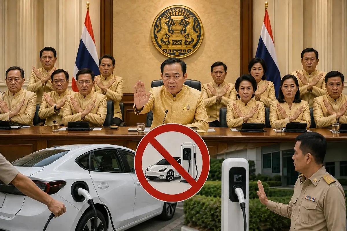 ครม.สั่งคุมเข้ม! ห้ามเจ้าหน้าที่รัฐนำรถอีวีส่วนตัวชาร์จไฟหลวง