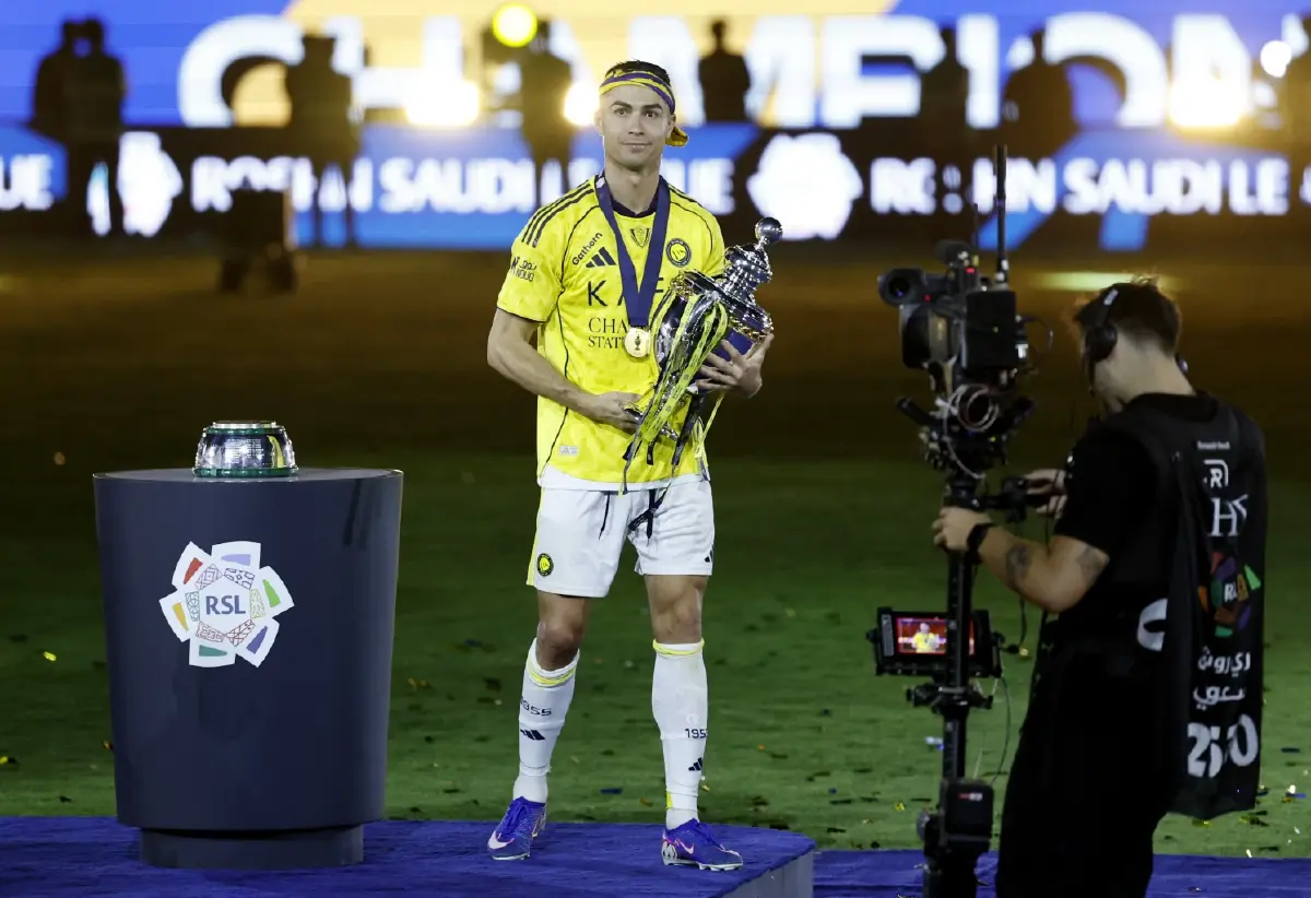 โรนัลโด้ปลดล็อก! ซัดเบิ้ลพา อัล นาสเซอร์ ทุบ ดามัค 4-1 ผงาดแชมป์ซาอุดีโปรลีกหนแรกในรอบ 7 ปี