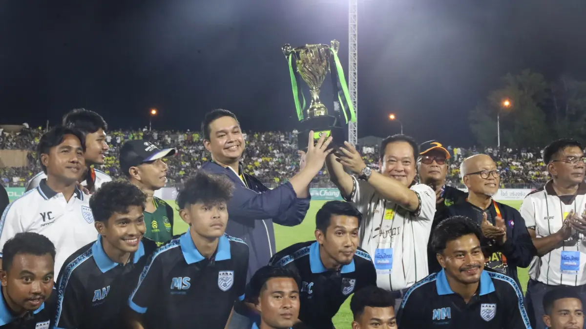 “นรา ยูไนเต็ด” อัด “พีที สตูล” ขาดลอย 5-1 ผงาดขึ้นชั้นไทยลีก 2
