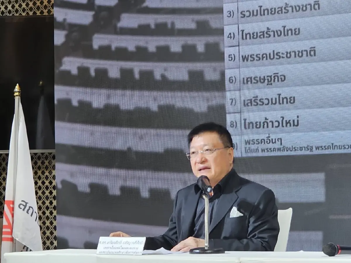 แฟ้มภาพ   ศ.ดร.เกรียงศักดิ์ เจริญวงศ์ศักดิ์ นักวิชาการอาวุโส มหาวิทยาลัยฮาร์วาร์ด ประธานสถาบันการสร้างชาติ (NBI) ประธานสถาบันอนาคตศึกษาเพื่อการพัฒนา (IFD) 