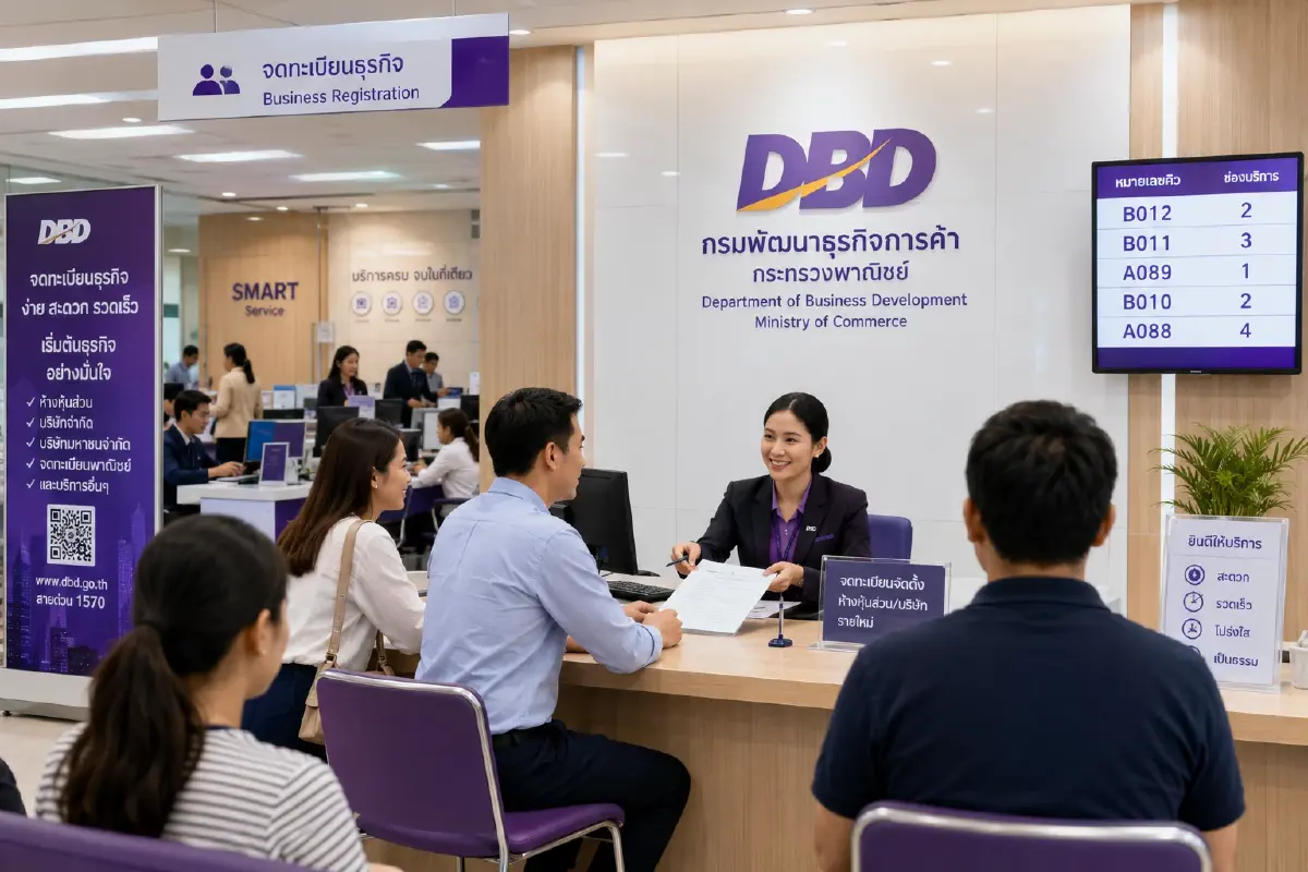 กรมพัฒนาธุรกิจการค้า ดีเดย์ 1 ก.ค. 69 เลิก Walk-in ตั้งนิติบุคคล เป็นออนไลน์ 100%