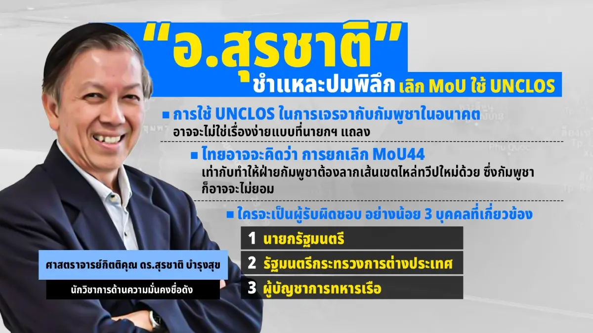 วิเคราะห์ผลกระทบยกเลิก MOU 44 รัฐบาลอนุทินเดิมพันเขตแดนไทย