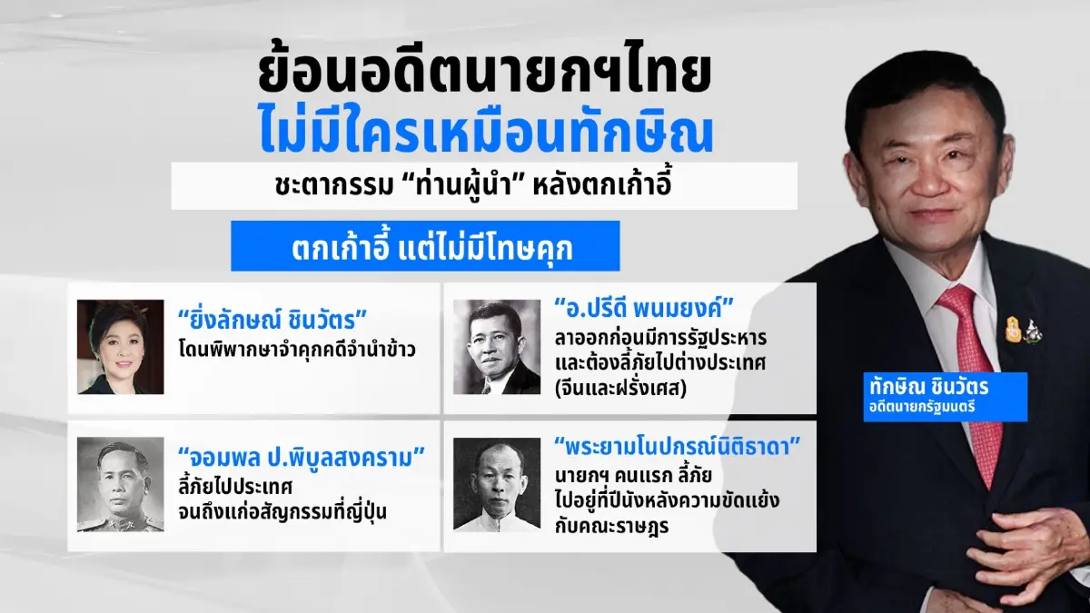 ย้อนอดีต "นายกฯไทย" ไม่มีใครเหมือน "ทักษิณ"