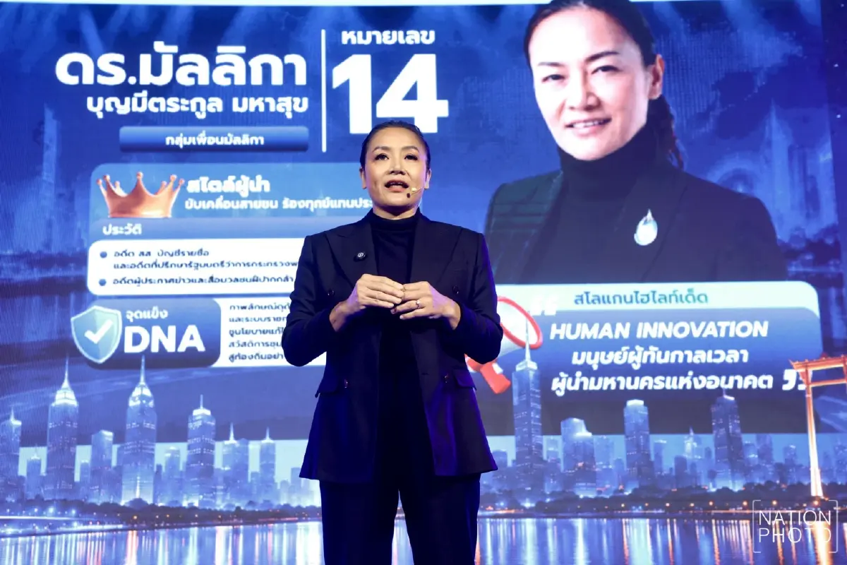 "มัลลิกา" ลั่น เปลี่ยนกรุงเทพฯ สู่เมืองศิวิไลซ์ อัดฉีดกู้เงินหนุน SME-งัด กม.ความมั่นคงทลายทุนจีนเทา